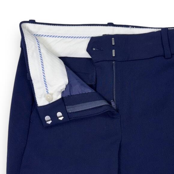 J Crew Women's Cameron Slim Leg Cropped Pant Size 2 Navy Blue Stretch - Picture 3 of 15